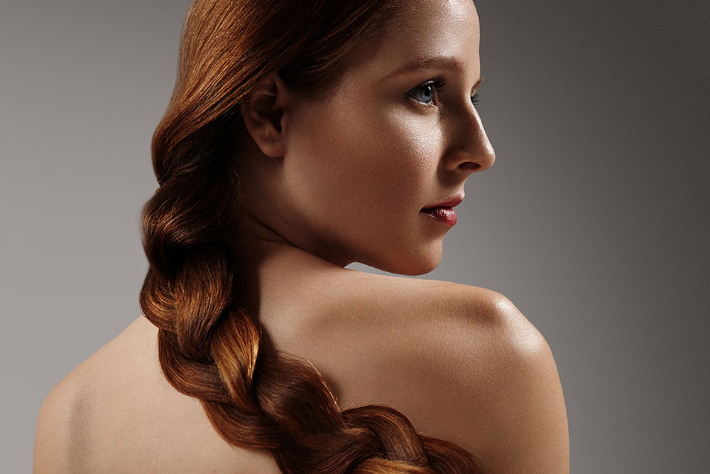 Glossy hair